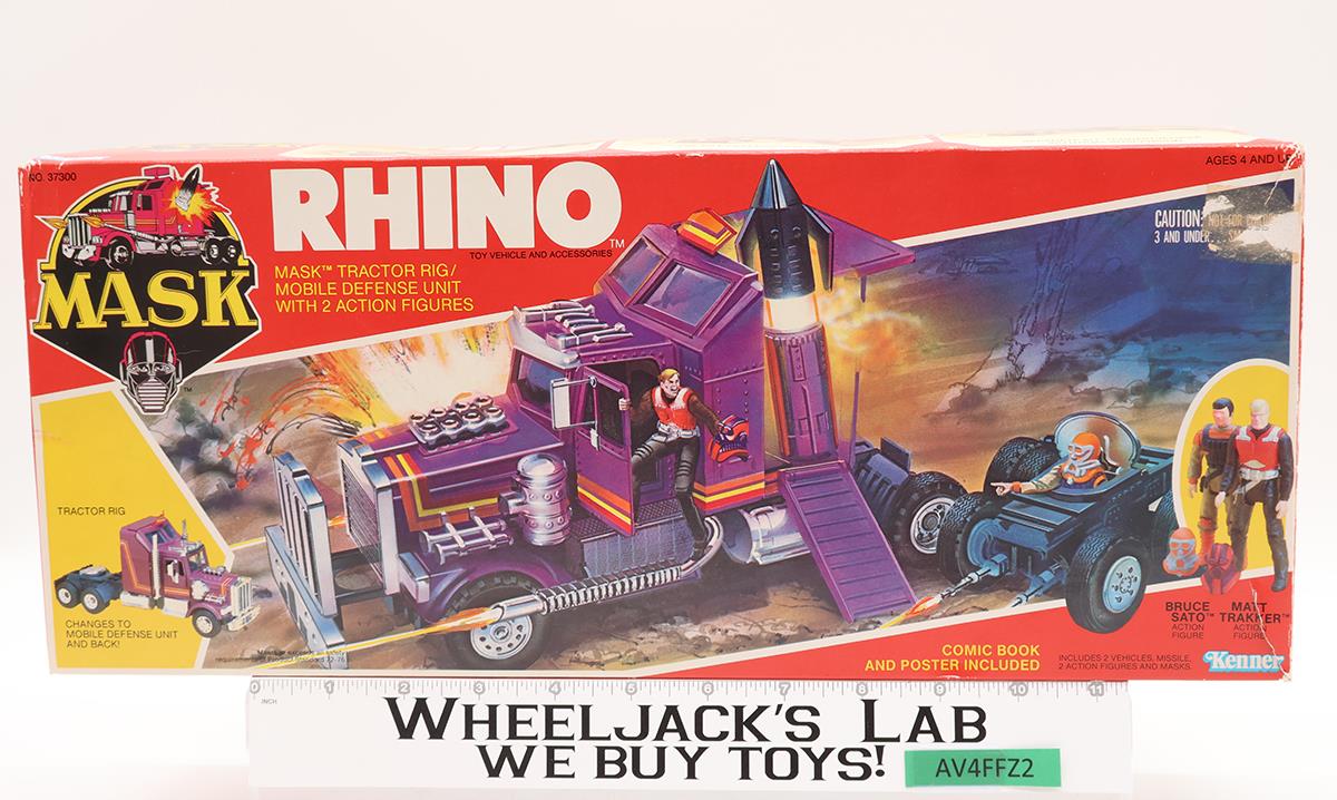 Rhino Matt Trakker Bruce Sato 100% Complete W/ Box MASK Kenner Vintage