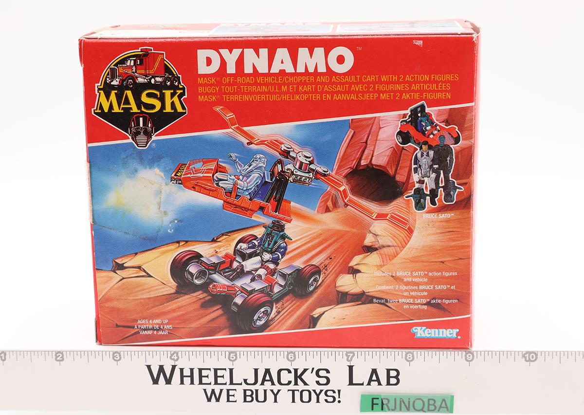 Dynamo Complete W/BOX & INSERT MASK M.A.S.K. 1987 Kenner UNUSED STICKERS NM
