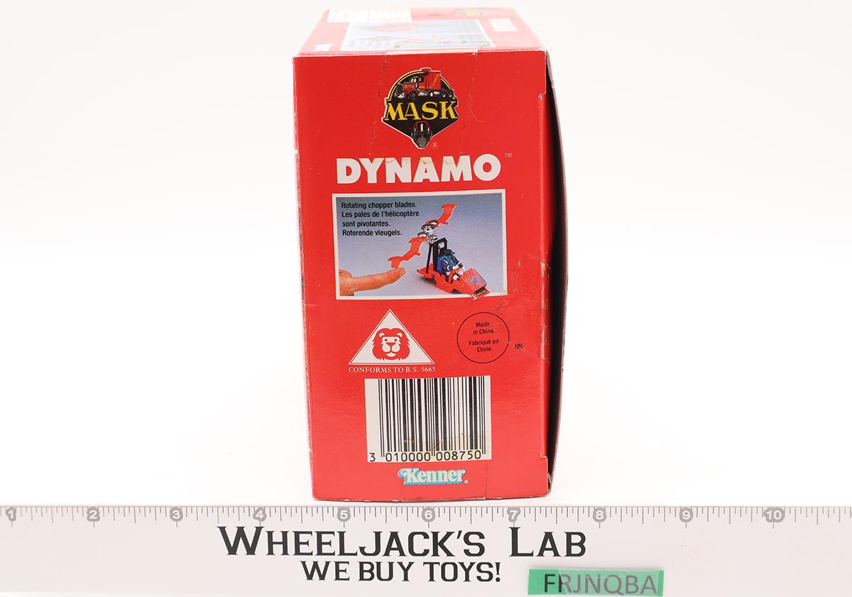 Dynamo Complete W/BOX & INSERT MASK M.A.S.K. 1987 Kenner UNUSED STICKERS NM