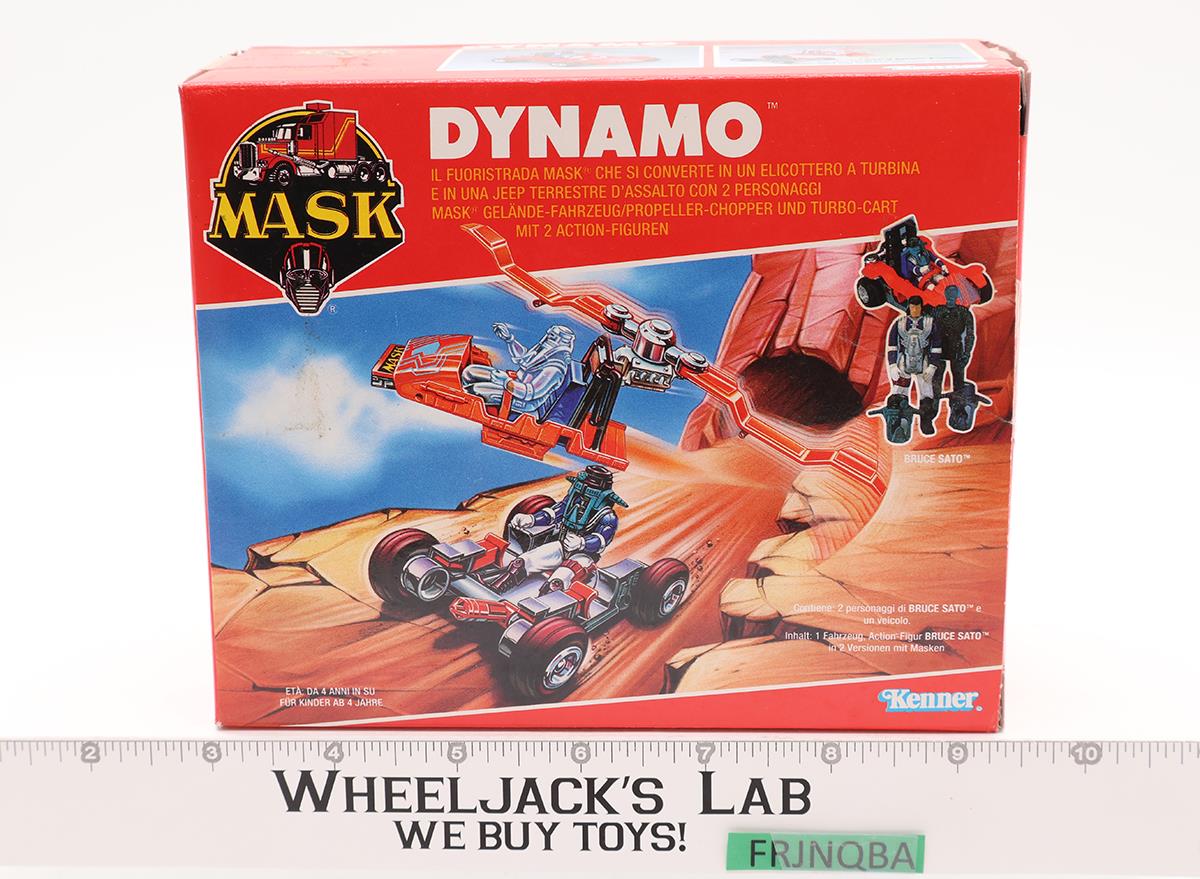 Dynamo Complete W/BOX & INSERT MASK M.A.S.K. 1987 Kenner UNUSED STICKERS NM