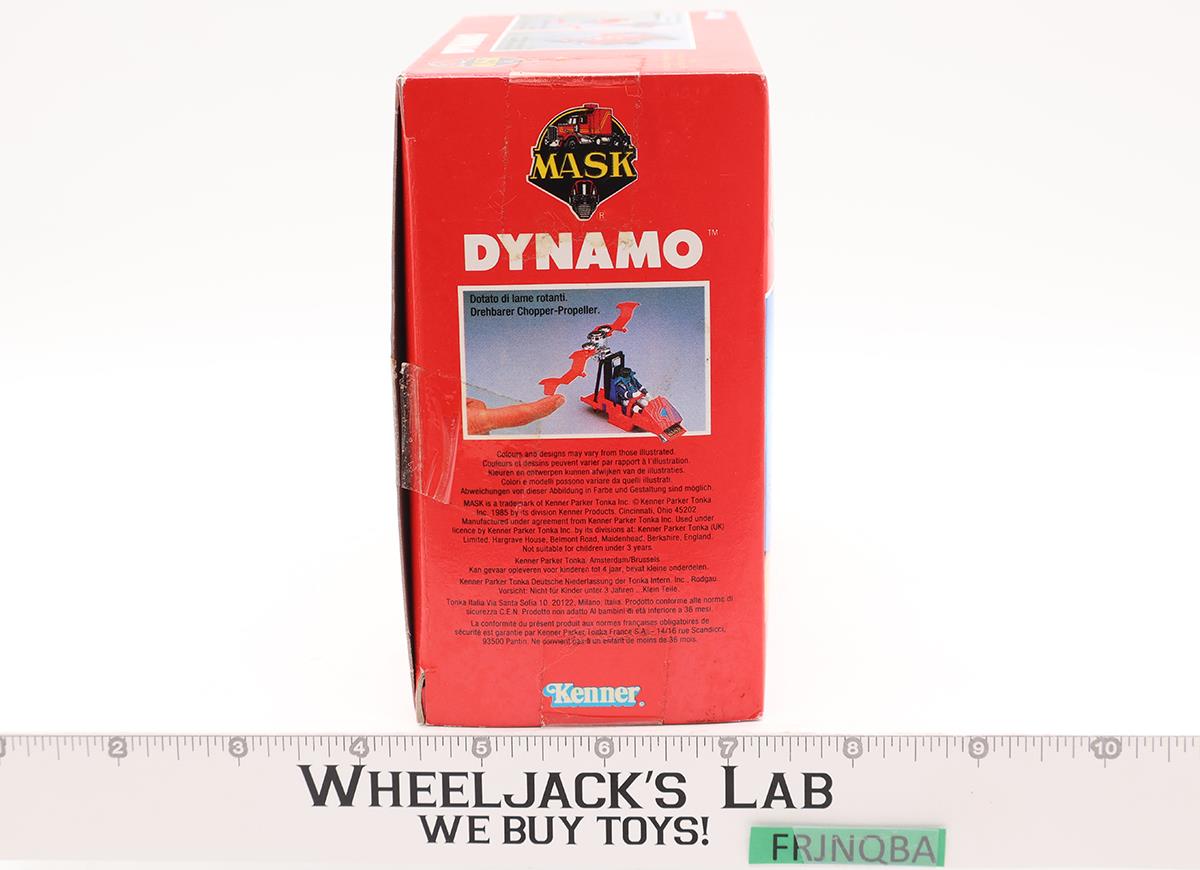 Dynamo Complete W/BOX & INSERT MASK M.A.S.K. 1987 Kenner UNUSED STICKERS NM