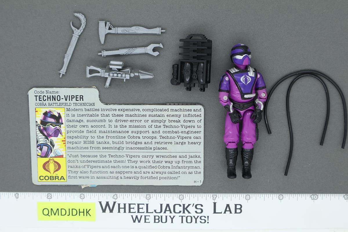 Techno-Viper V1 100% Complete G.I. Joe 1987 Hasbro Vintage Action Figure