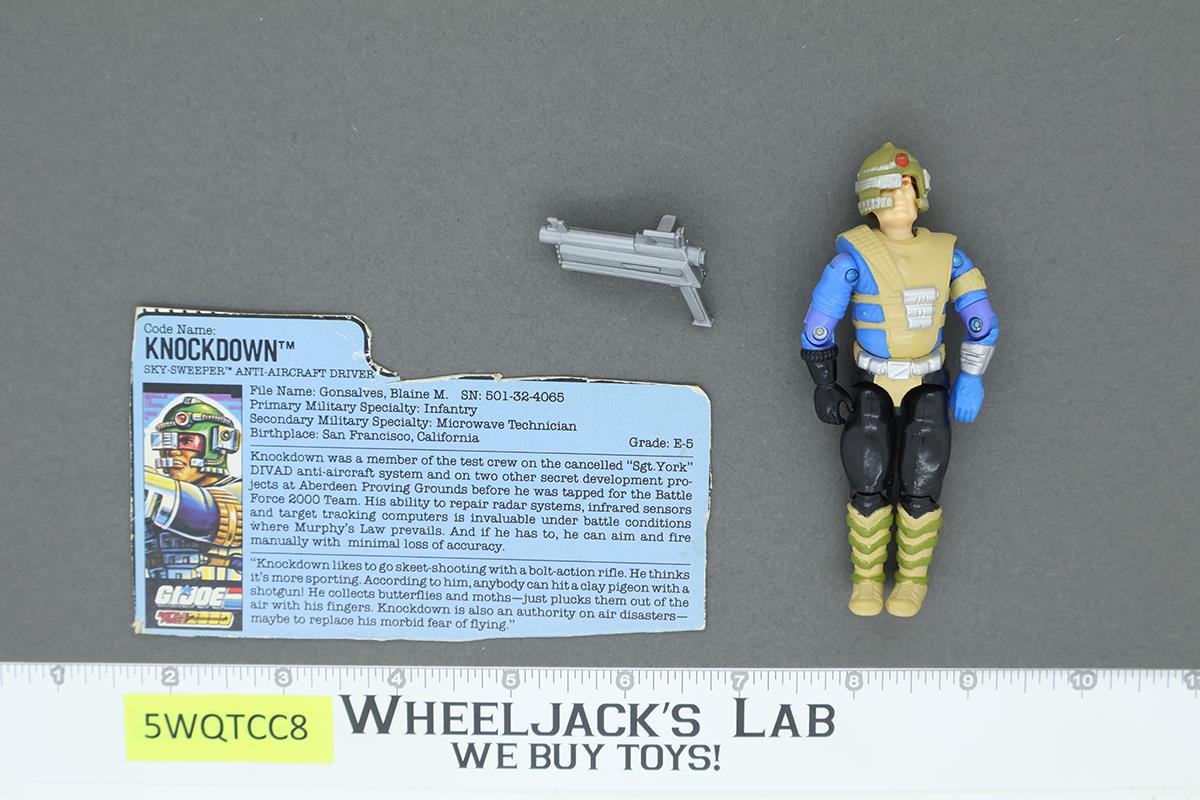Knockdown V1 100% Complete G.I. Joe 1987 Hasbro Vintage Action Figure