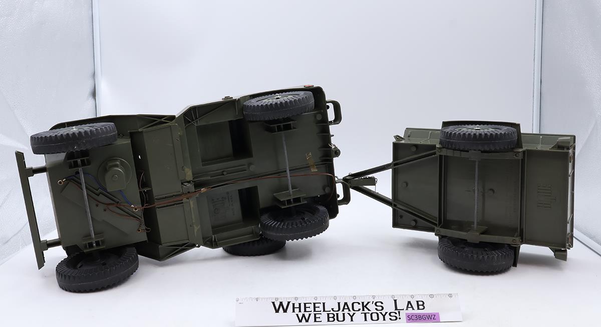 Combat Jeep 7000 W/ Trailer GI Joe 1965 Vintage Vehicle Action Figure