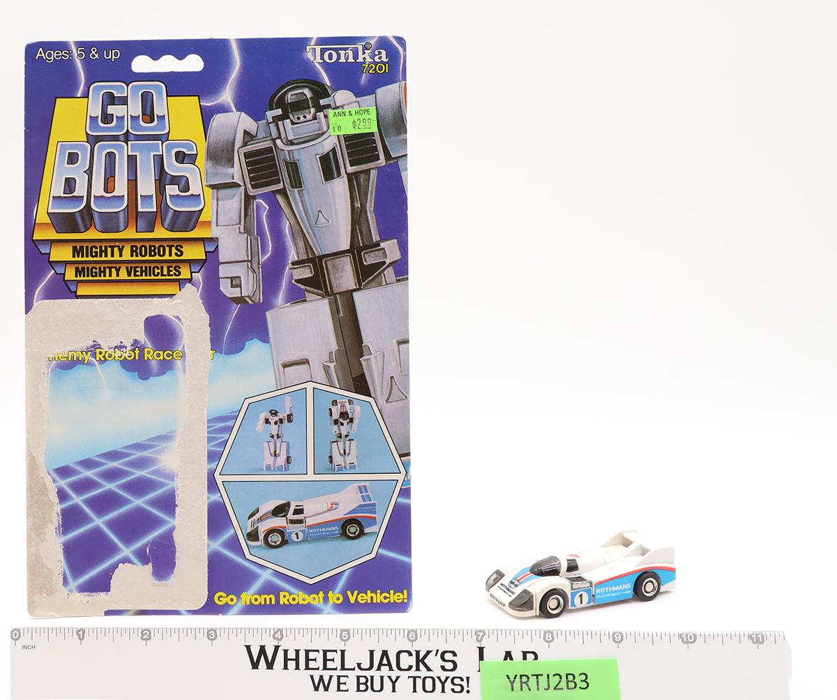 Crasher WHITE W/Cardback COMPLETE Mighty Robots 1983 Tonka Gobots Vintage