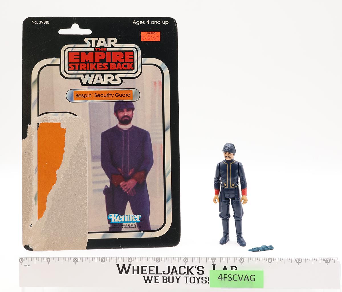 Bespin Security Guard White Complete 31 Back-A Star Wars ESB 1980 Kenner Figure