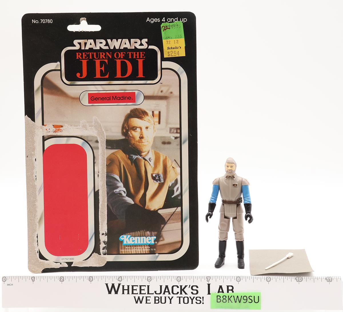 General Madine Complete 65 Back-A Star Wars ROTJ 1983 Kenner Figure NO REPRO