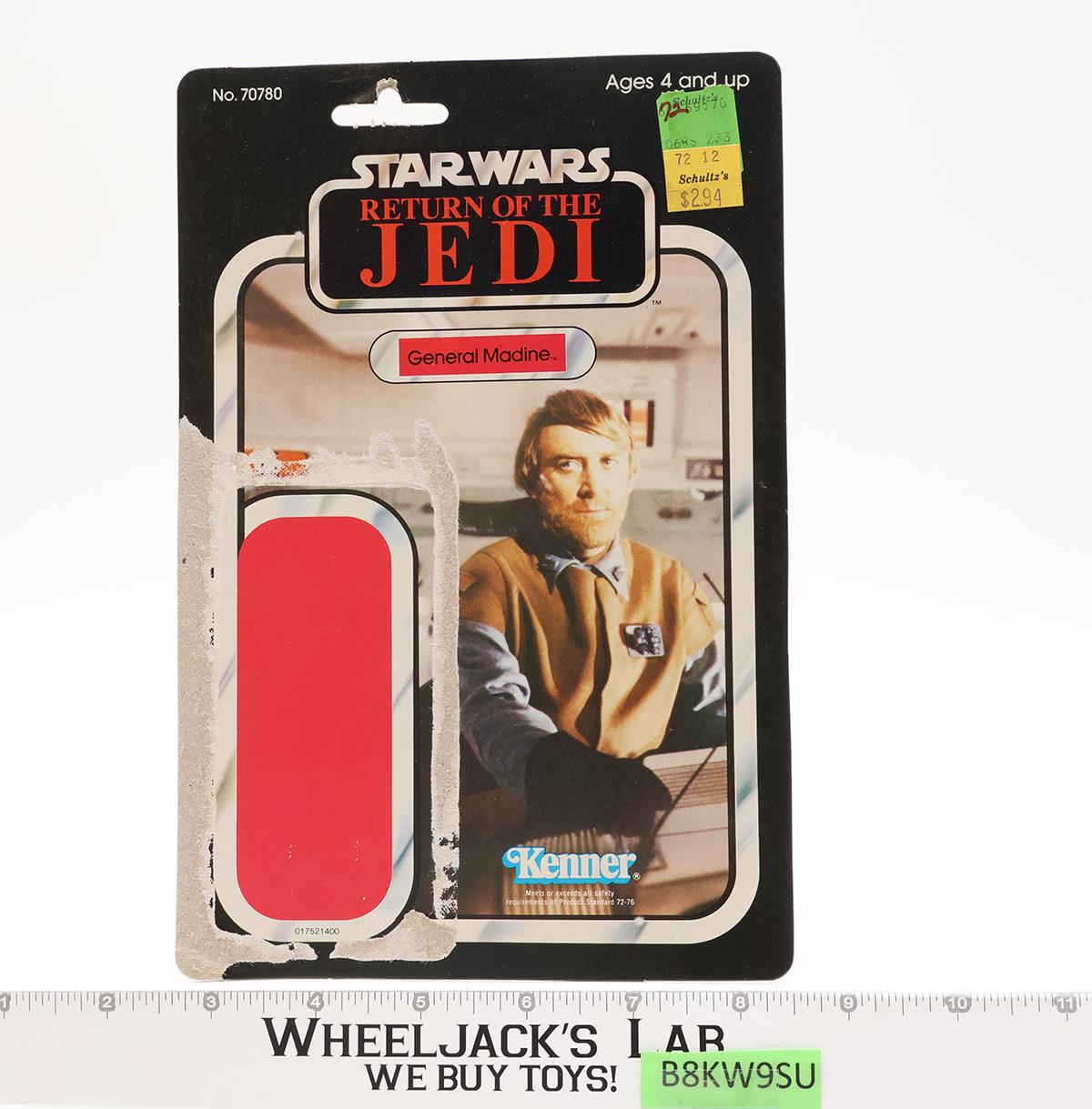 General Madine Complete 65 Back-A Star Wars ROTJ 1983 Kenner Figure NO REPRO