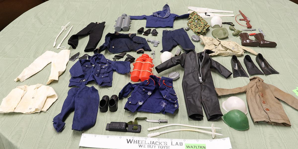 Lot Of Unbranded Uniforms & Accessories For 12" Figures Ken Joe Action Military