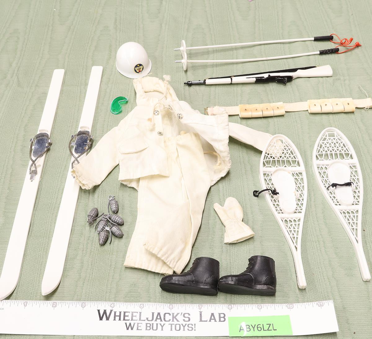 Mountain Troops Ski Patrol Equipment Set GI Joe 1964 Hasbro 12" Accessories