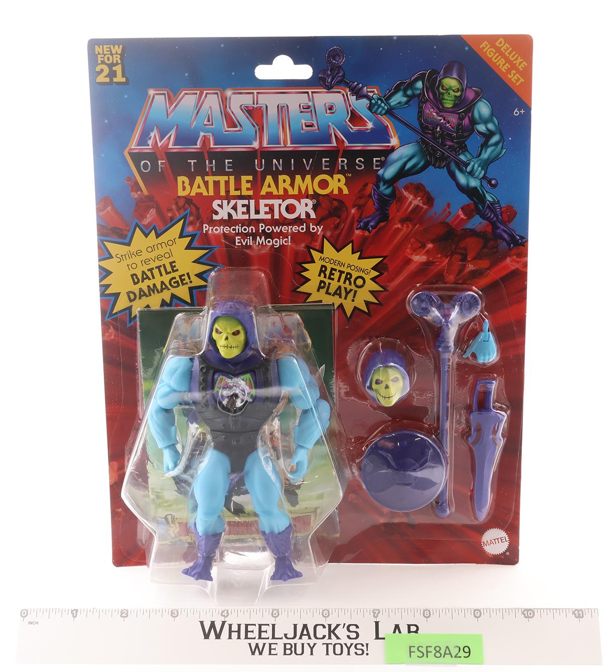 Battle Armor Skeletor Masters of the Universe 2020 Mattel Figure NEW MOSC SEALED