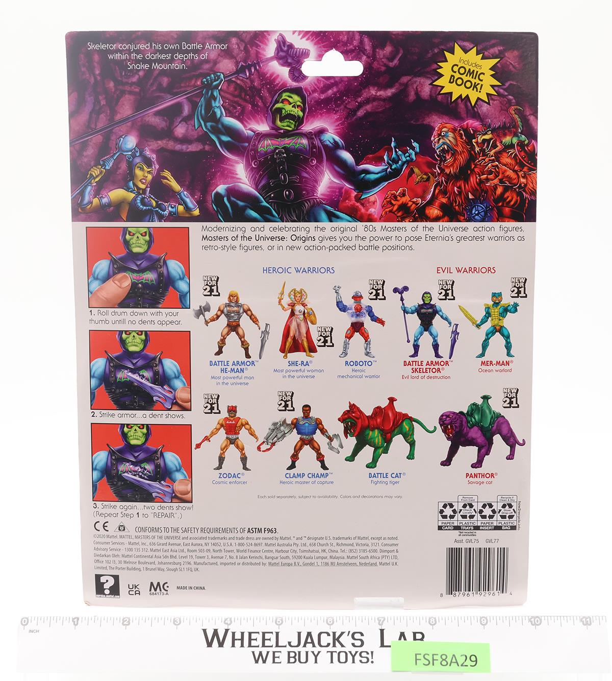 Battle Armor Skeletor Masters of the Universe 2020 Mattel Figure NEW MOSC SEALED