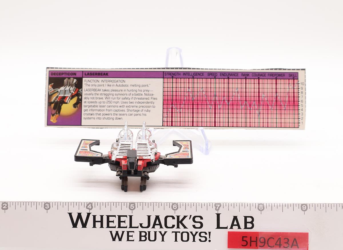 Laserbeak Cassette 100% Complete 1984 G1 Transformers Condor Action Figure