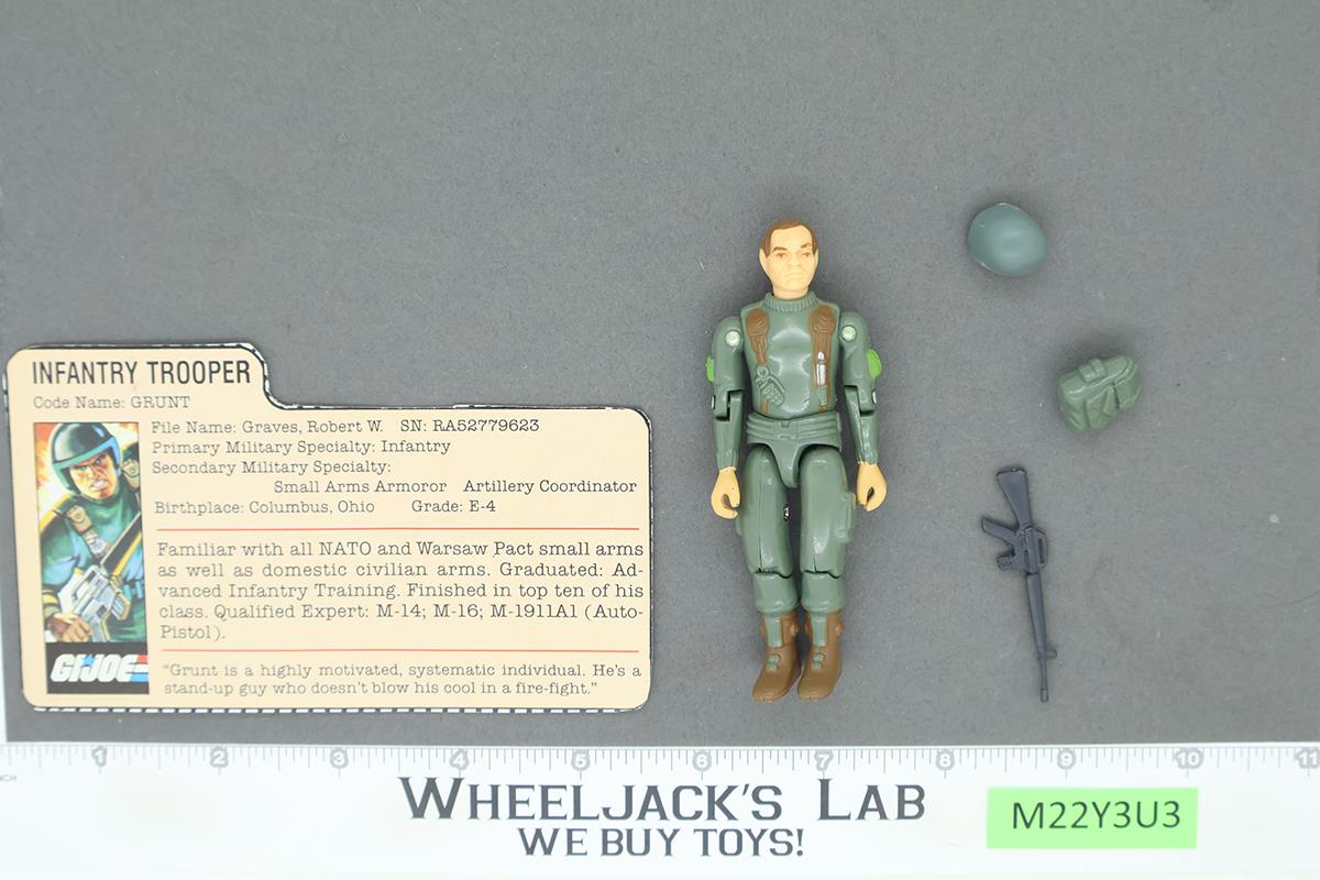 Grunt V1 Straight Arms 100% Complete 1982 G.I. Joe Hasbro Vintage Action Figure