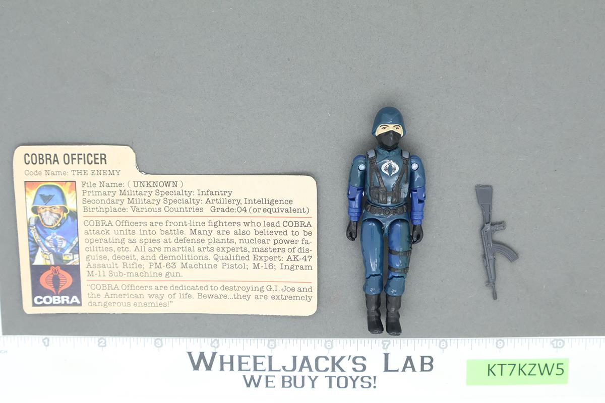 Cobra Officer V1.5 Swivel Arms 100% Complete G.I. Joe 1983 Hasbro Vintage Figure