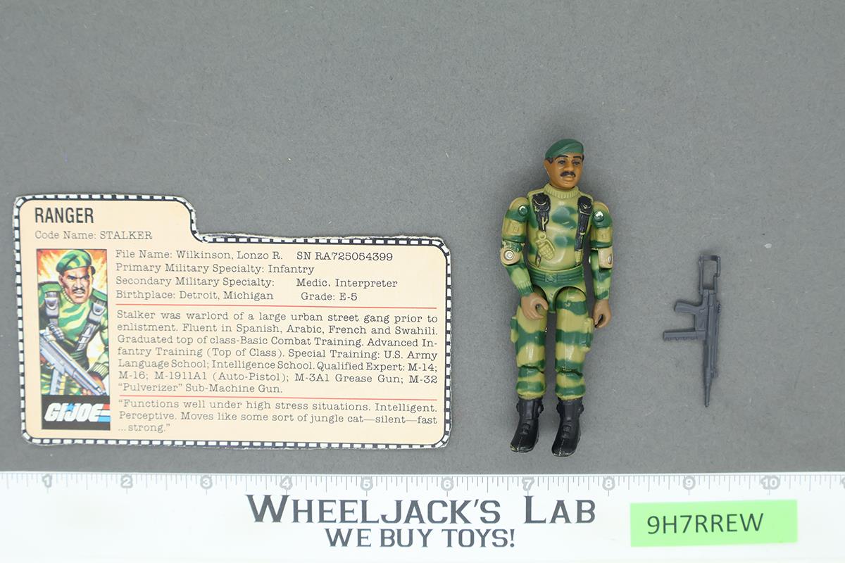 Stalker V1.5 Swivel Arm 100% Complete G.I. Joe 1983 Hasbro Vintage Action Figure