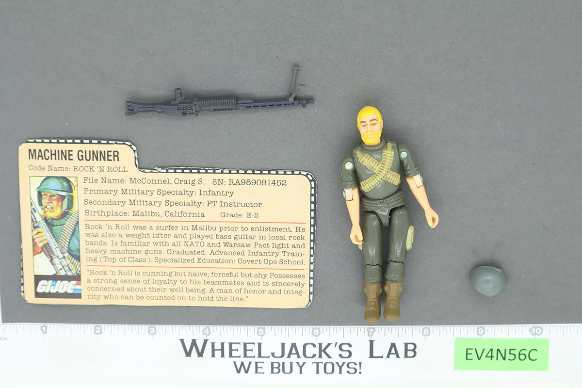 Rock' N Roll V1 Straight Arms 100% Complete G.I. Joe 1982 Hasbro Vintage Figure