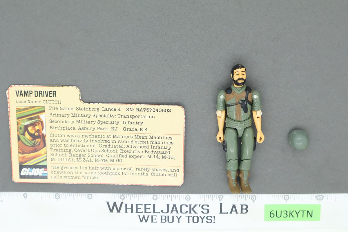 Clutch V1 Straight Arm 100% Complete G.I. Joe 1982 Hasbro Vintage Action Figure