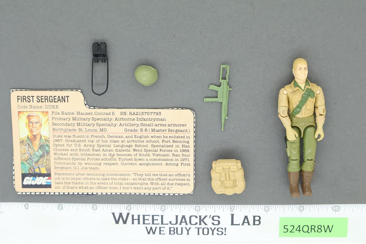 Duke V1 100% Complete G.I. Joe 1983 Hasbro Vintage Action Figure