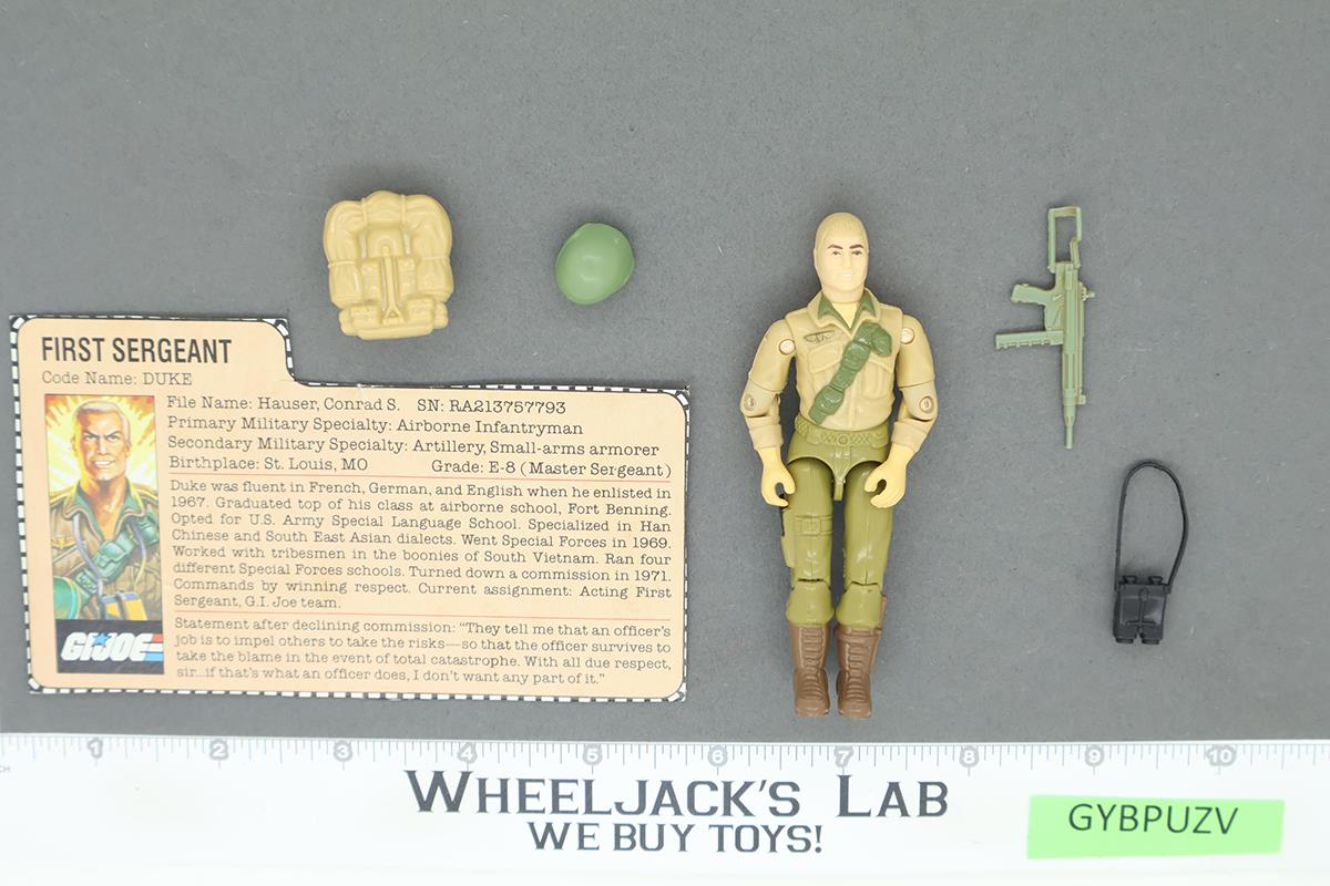 Duke V1 100% Complete G.I. Joe 1983 Hasbro Vintage Action Figure