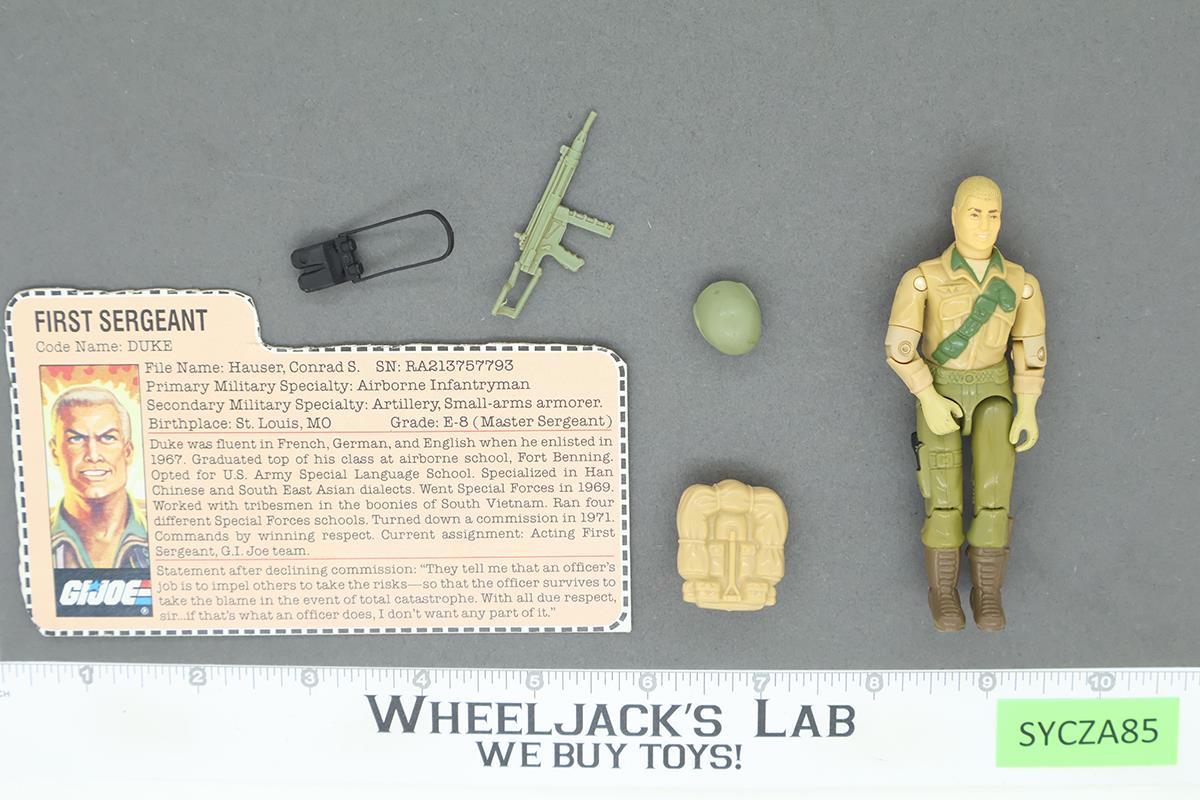 Duke V1 100% Complete G.I. Joe 1983 Hasbro Vintage Action Figure