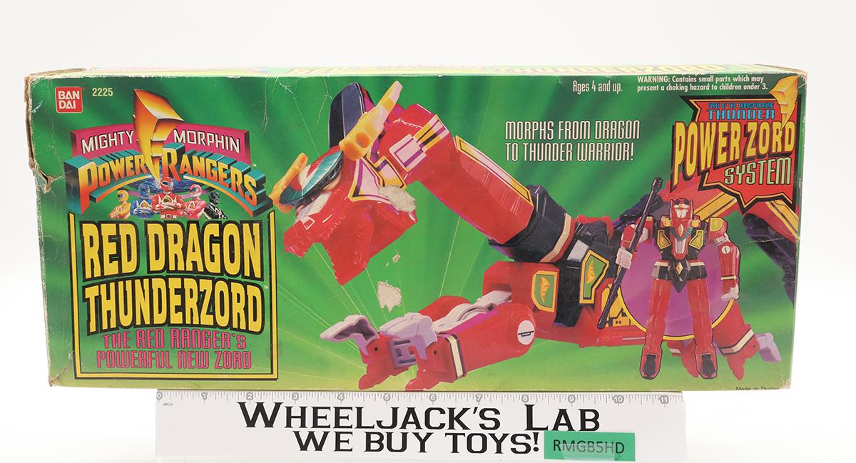 Red Dragon Thunderzord COMPLETE W/Box & Insert Power Rangers 1994 Bandai Vintage