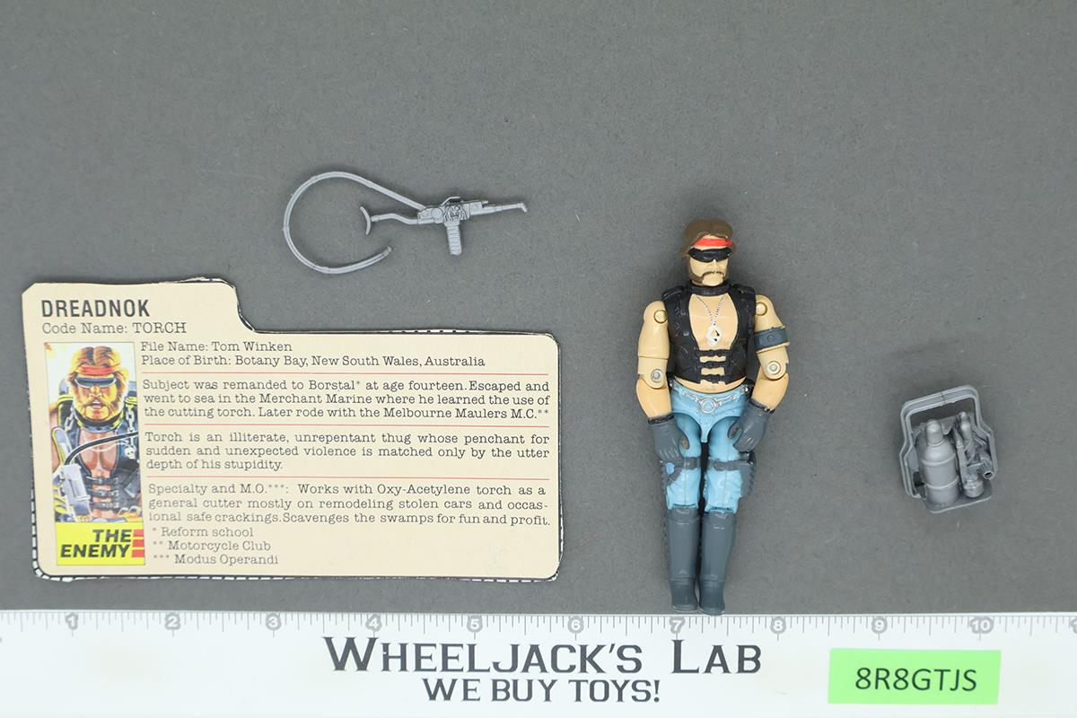 Torch V1 100% Complete G.I. Joe 1985 Hasbro Vintage Action Figure