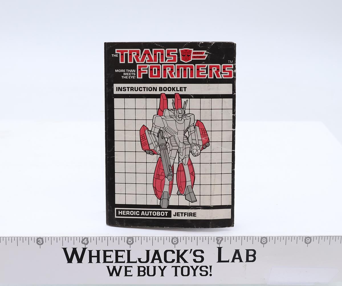 Jetfire Instructions Manual Booklet 1984 Hasbro G1 Transformers Vintage Figure