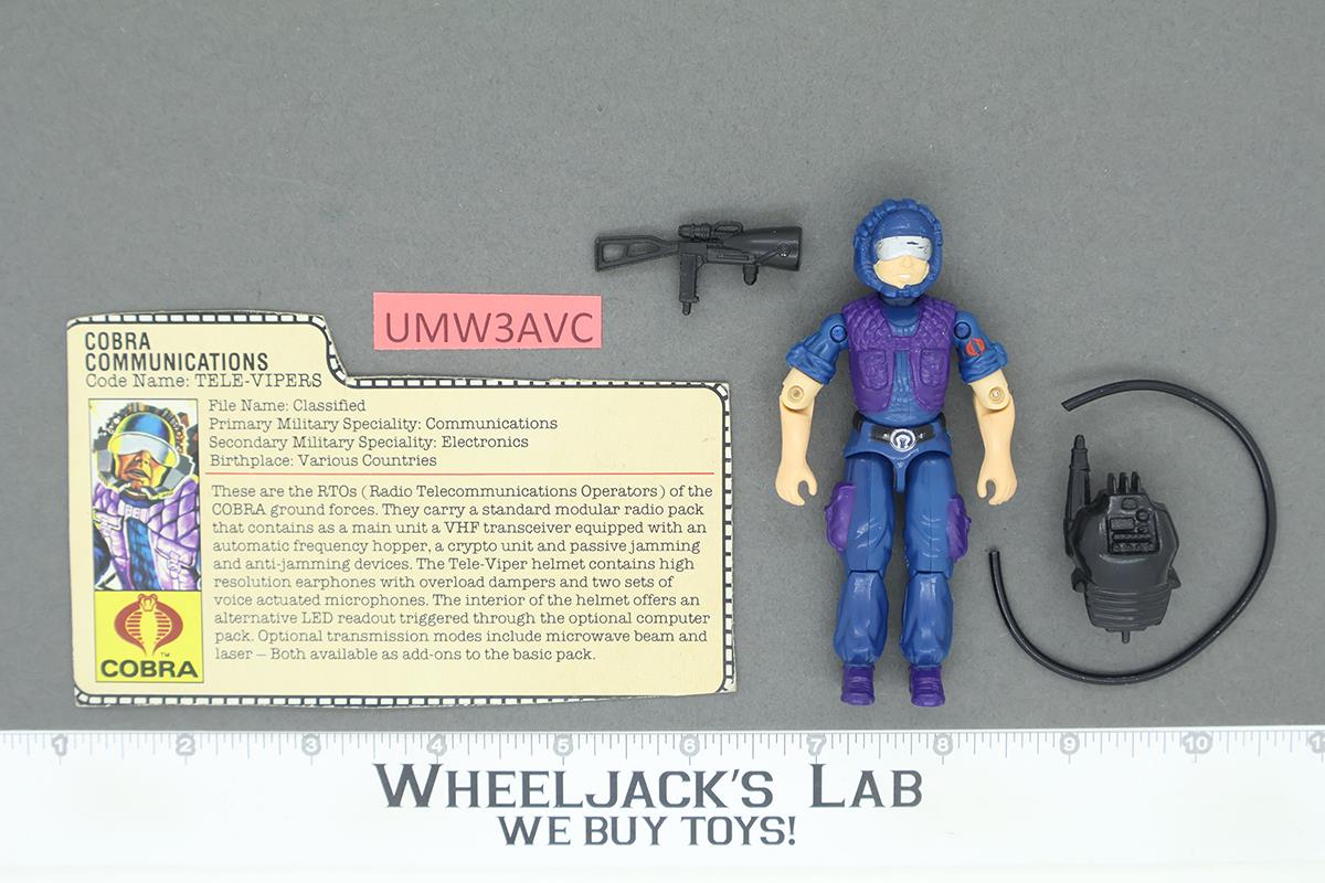 Tele-Vipers V1 100% Complete G.I. Joe 1985 Hasbro Vintage Action Figure