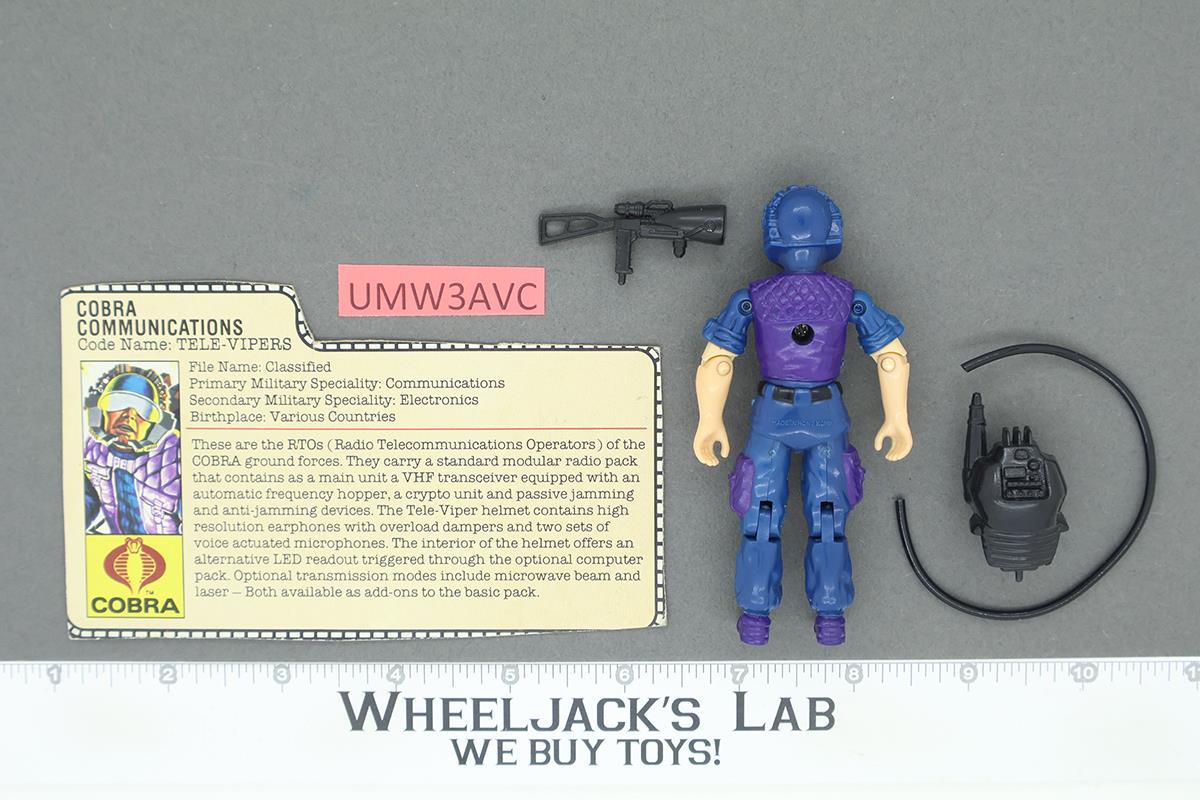 Tele-Vipers V1 100% Complete G.I. Joe 1985 Hasbro Vintage Action Figure