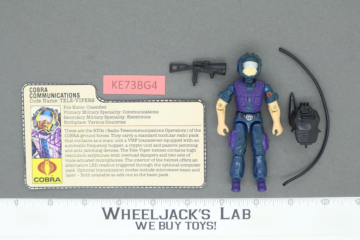 Tele-Vipers V1 100% Complete G.I. Joe 1985 Hasbro Vintage Action Figure