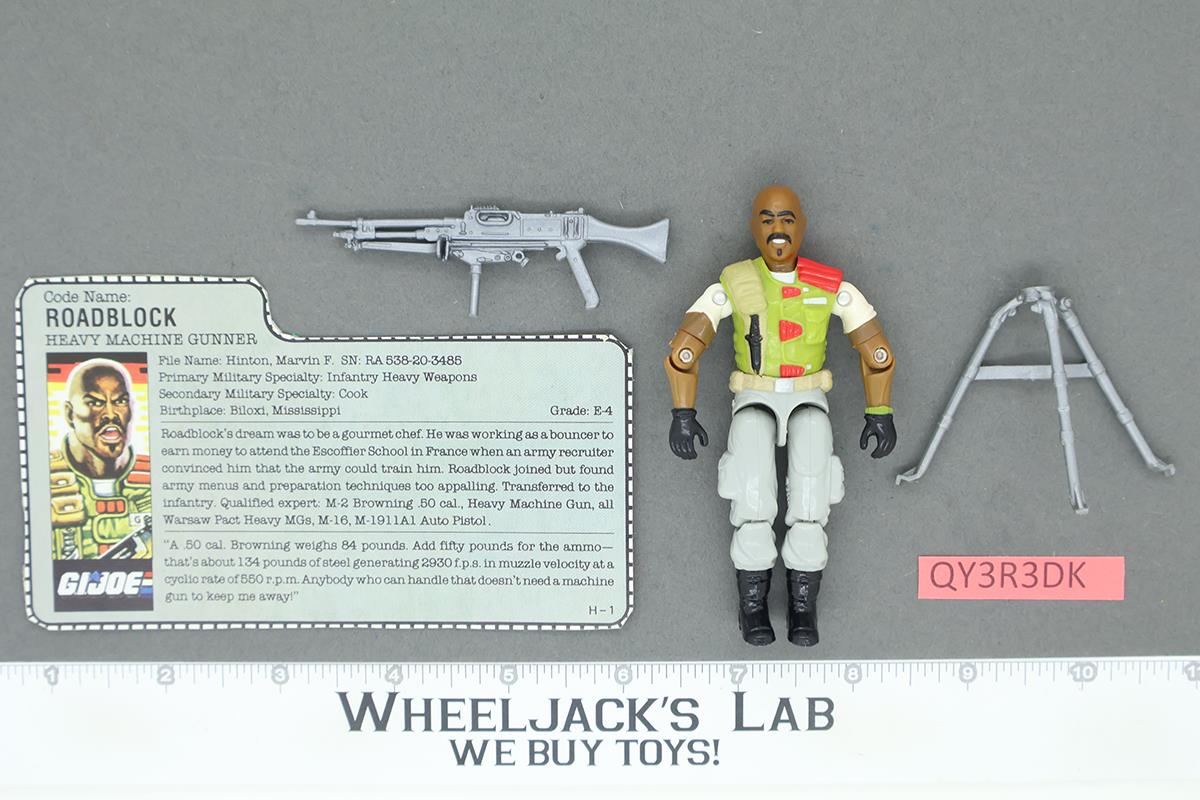 Roadblock V2 100% Complete G.I. Joe 1986 Hasbro Vintage Action Figure
