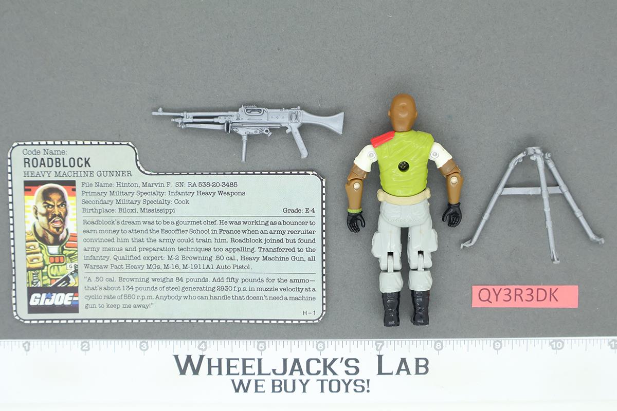 Roadblock V2 100% Complete G.I. Joe 1986 Hasbro Vintage Action Figure