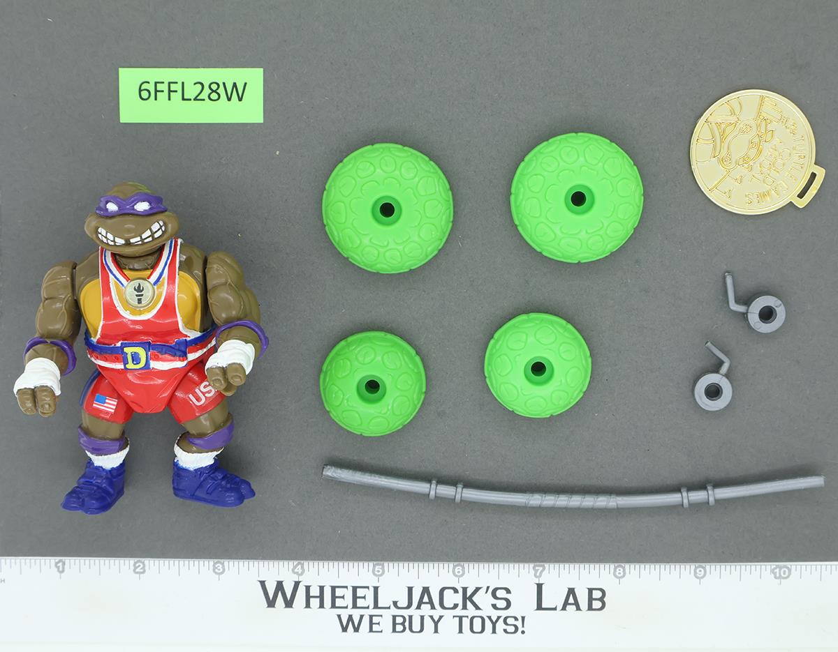 Powerliftin' Don 100% Complete Turtle Games TMNT Turtles 1992 Playmates Vintage