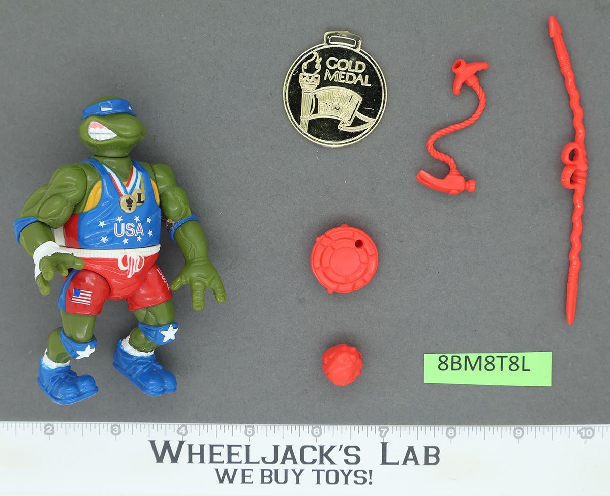 Track 'N Field Leo 100% Complete Teenage Mutant Ninja Turtles TMNT 1992 Vintage