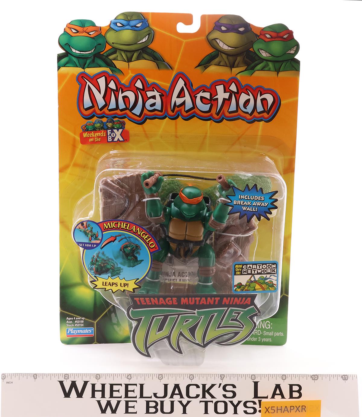 Michaelangelo Teenage Mutant Ninja Turtles TMNT Ninja Action 2004 Playmates MOSC