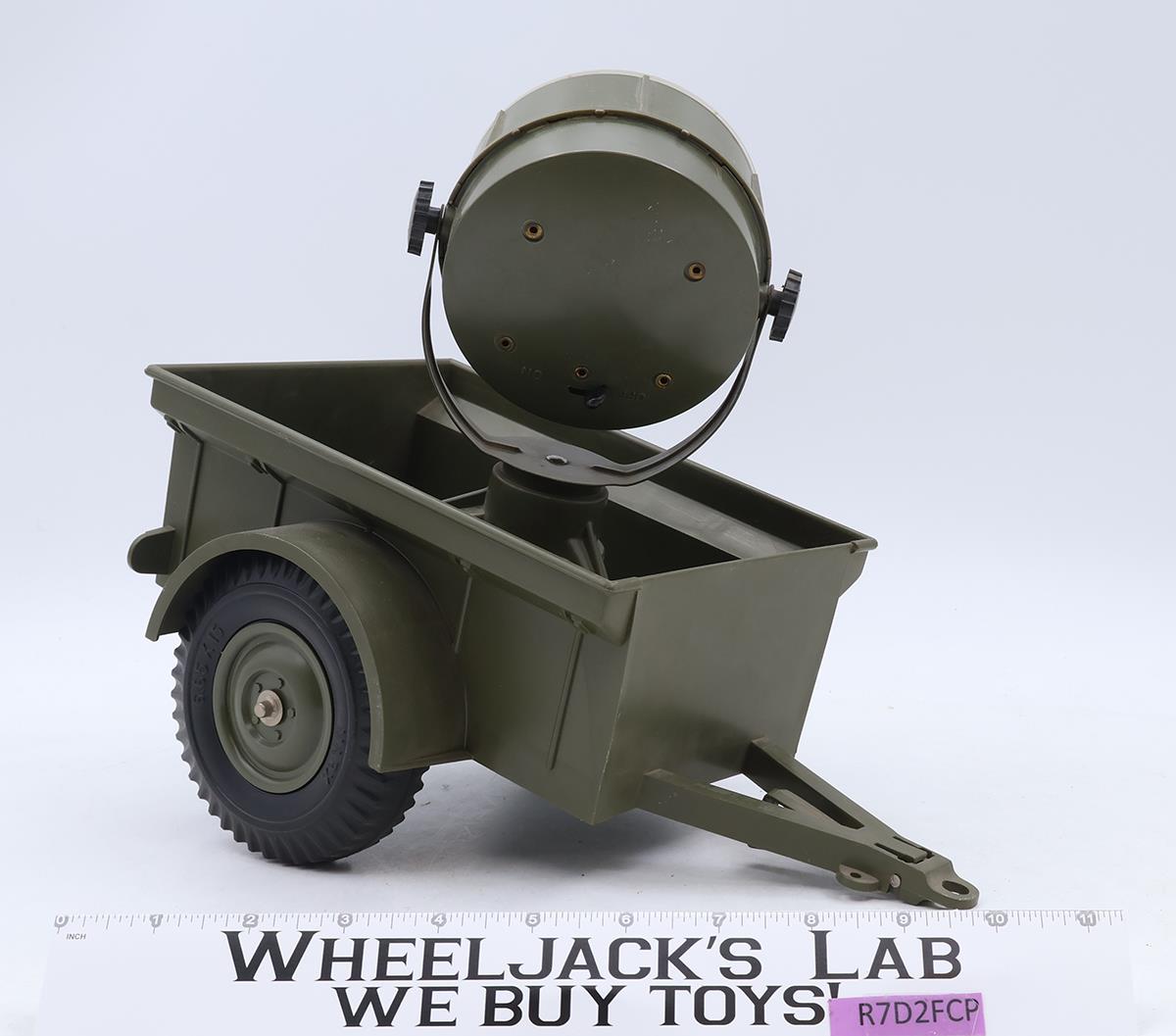 Jeep Trailer W/ Searchlight 1960s Marx 12" Plastic Vehicle