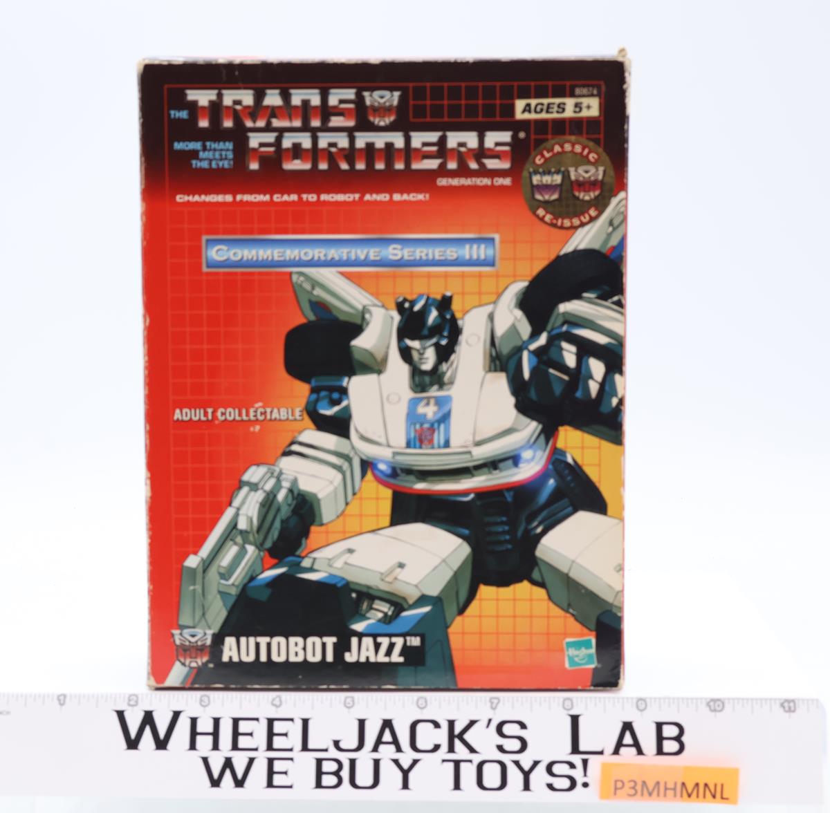 Autobot Jazz Commemorative Series Reissue Transformers 2002 Hasbro Action Figure