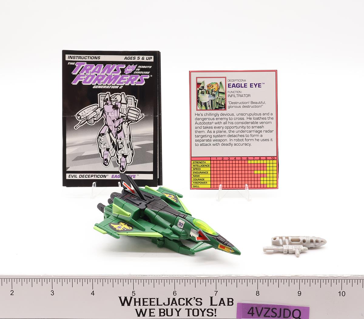 G2 Skyscorchers Eagle Eye 100% Complete 1994 Hasbro Transformers Vintage Figure