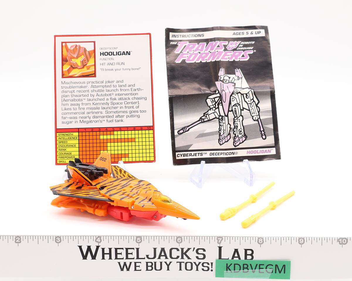 G2 Hooligan Cyberjet 100% Complete 1994 Hasbro Transformers Action Figure