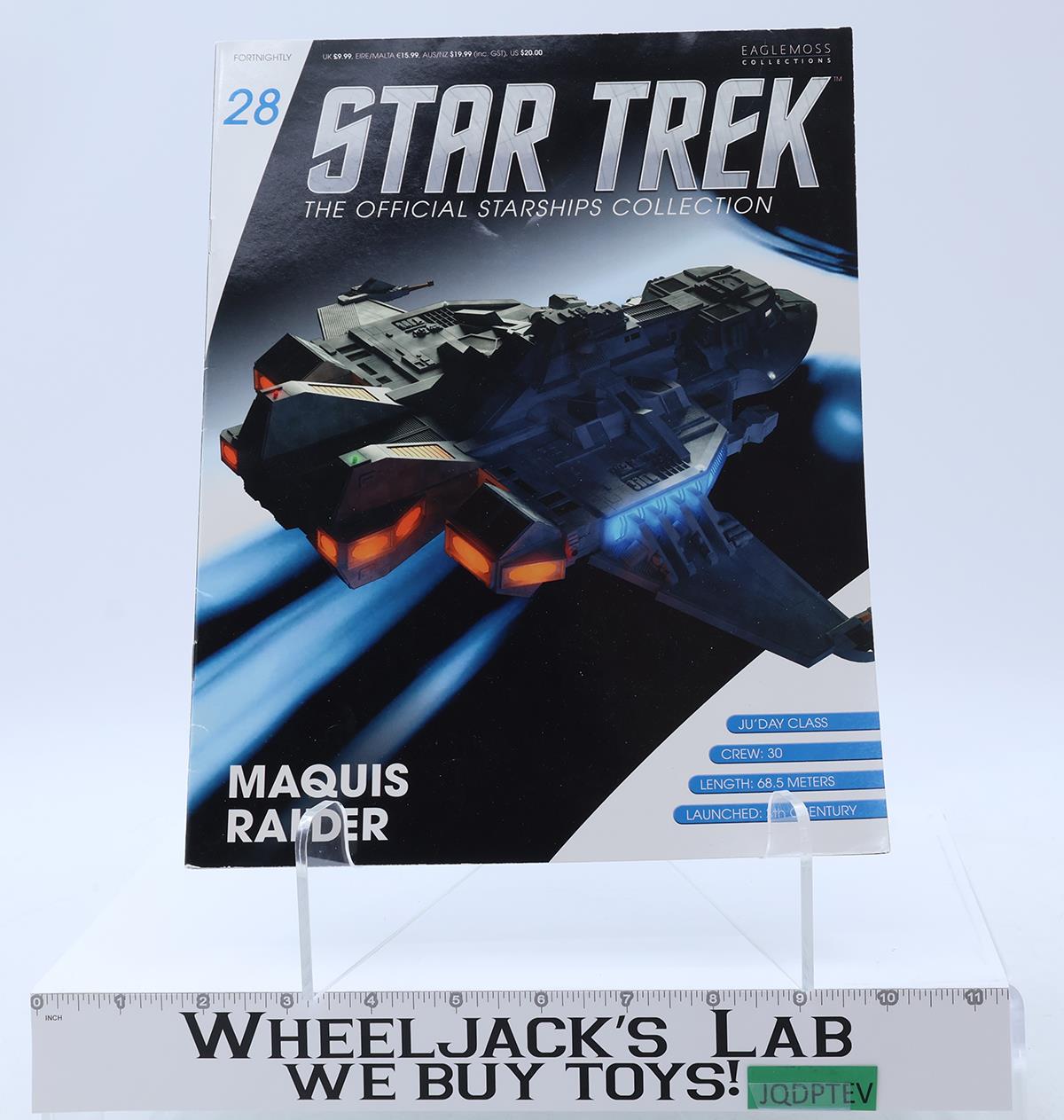 #28 Maquis Raider Ju'Day Class Star Trek Eaglemoss Magazine