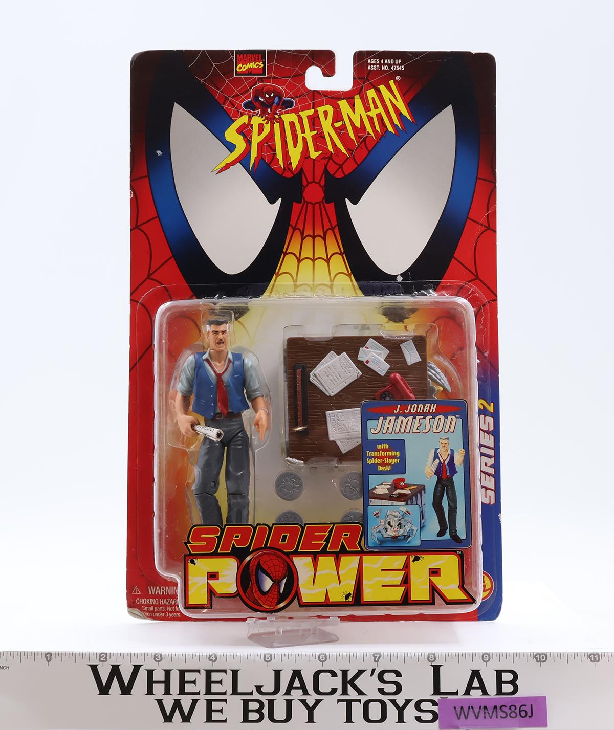 Spiderman J. Jonah Jamson Marvel Spider Power Series 2 Toy Biz 1999 Vintage New