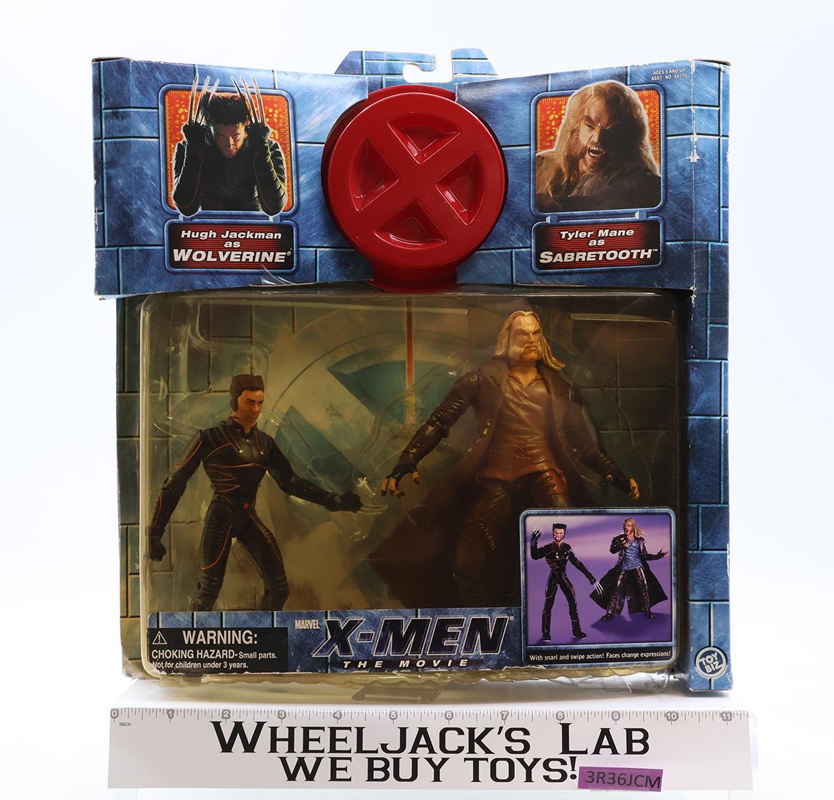 Wolverine vs Sabretooth X-Men The Movie Marvel 2000 Action Figure NIB