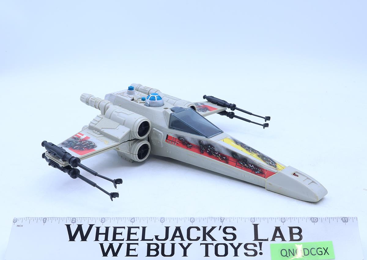 Battle Damaged X-Wing Fighter WORKS 100% Complete Star Wars 1977 Kenner Vehicle