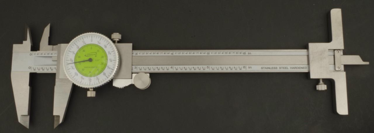 Pinza de esfera iGaging 6" decimal, fracción, métrica, fracción / medidor de profundidad - Imagen 7 de 7