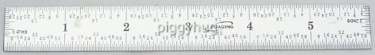 Igaging ruler, rule: hook, bevel, precision premium straight edge, marking knife - Picture 8 of 13