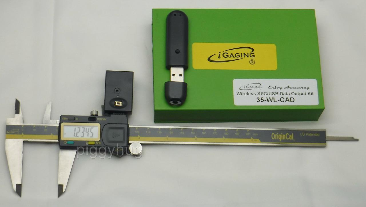 Pinza origine assoluta iGaging 8" e kit mittente/ricevitore + profondimetro opzionale - Foto 2 di 3