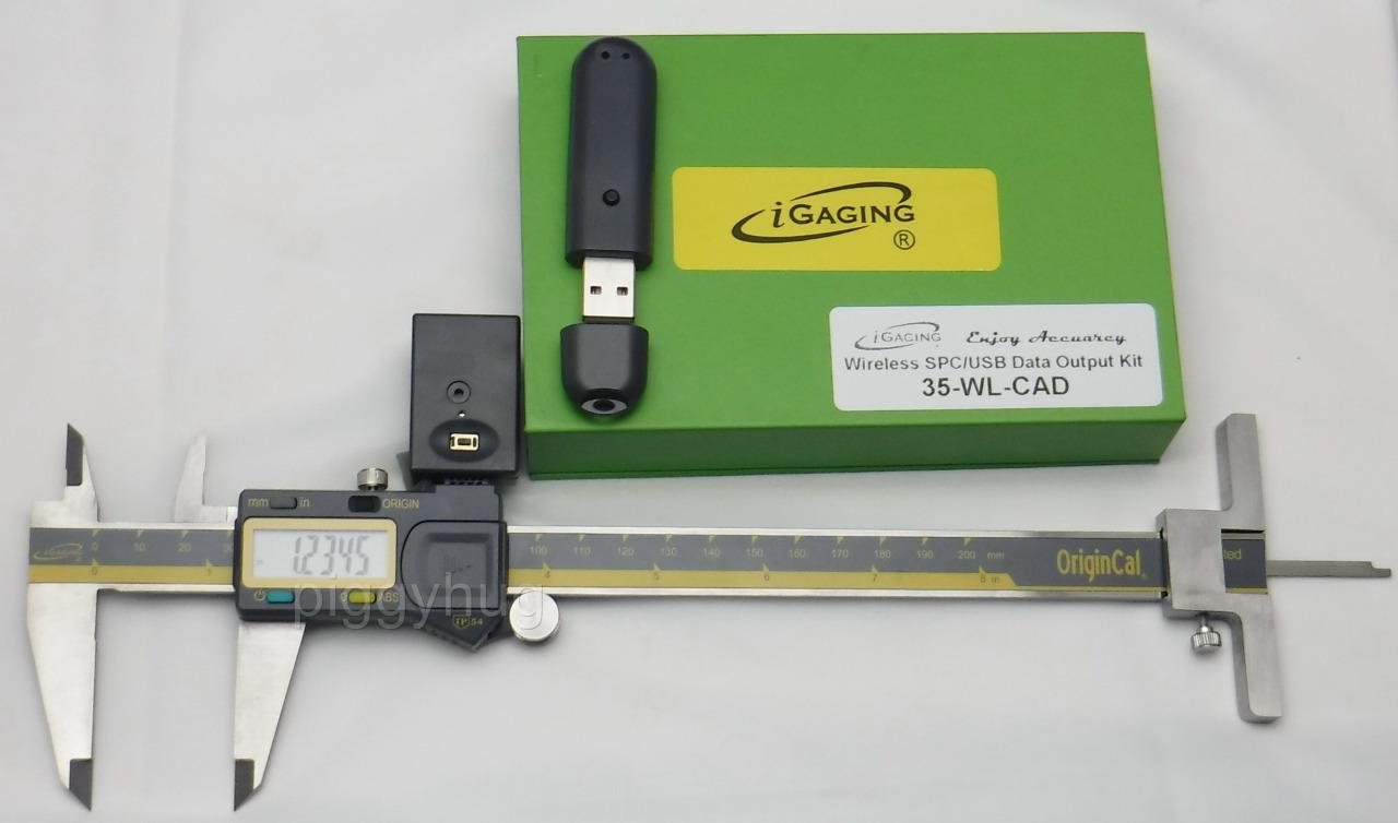 Pinza origine assoluta iGaging 8" e kit mittente/ricevitore + profondimetro opzionale - Foto 3 di 3