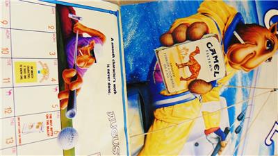 Joe Camel Cigarette Advertising Picture Ad Calendar 1992 Dates Same As 2020 Ebay
