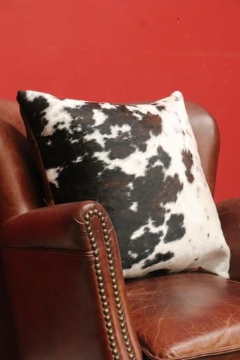 Genuine Cowhide Cushion Cow Hide Shin Throw Pillow Cushion Cover